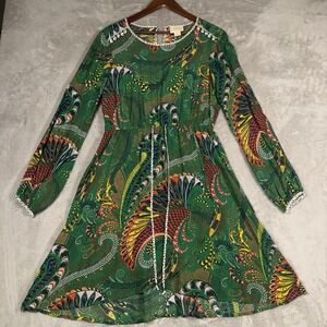 nikasha embroidered satin dress $260 Anthropologie Nikasha Embroidered Satin Dress SIZE S new with tag